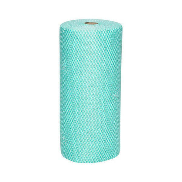 WypAll Colour Coded Cloth Wiper Roll Green 106 Wipers Pack of 6