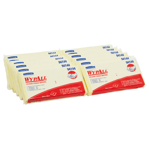 WypAll Colour Coded Cloth Wiper Yellow 20 Wipers Pack of 12