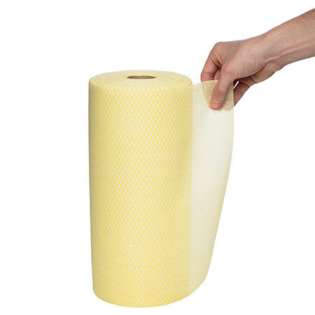 WypAll Colour Coded Cloth Wiper Roll Yellow 106 Wipers Pack of 6