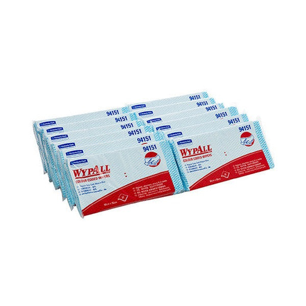 WypAll Colour Coded Cloth Wiper Blue 20 Wipers Pack of 12