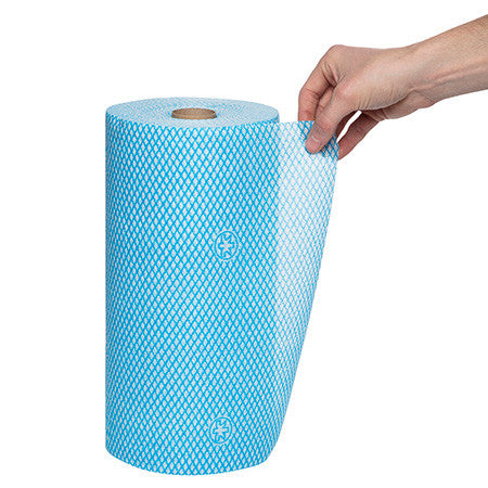 WypAll Colour Coded Cloth Wiper Roll Blue 106 Wipers Pack of 6