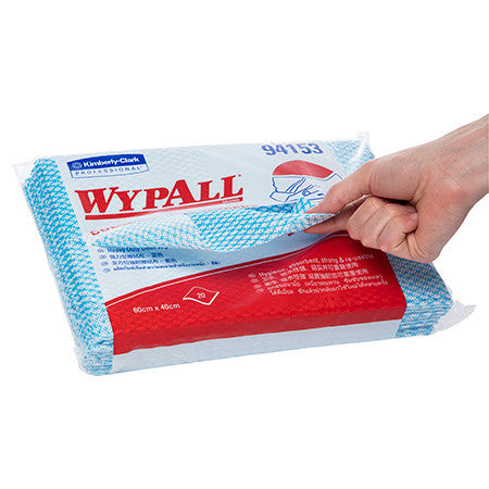 WypAll Colour Coded Heavy Duty Cloth Wiper Blue 20 Wipers Packs of 12