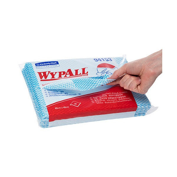 WypAll Colour Coded Heavy Duty Cloth Wiper Blue 20 Wipers Packs of 12