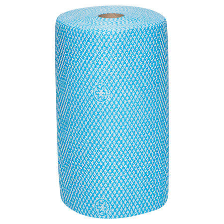 WypAll Colour Coded Heavy Duty Cloth Wiper Roll Blue 107 Wipers Pack of 4