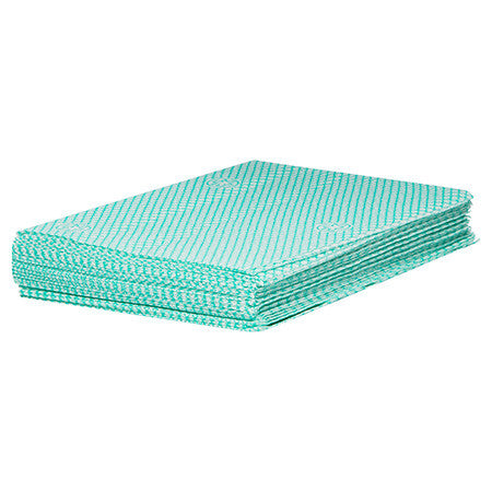 WypAll Colour Coded Heavy Duty Cloth Wiper Green 20 Wipers Packs of 12
