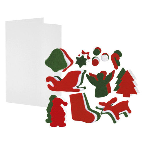 Creative School Supply Christmas Card and Felt Kit Pack of 30