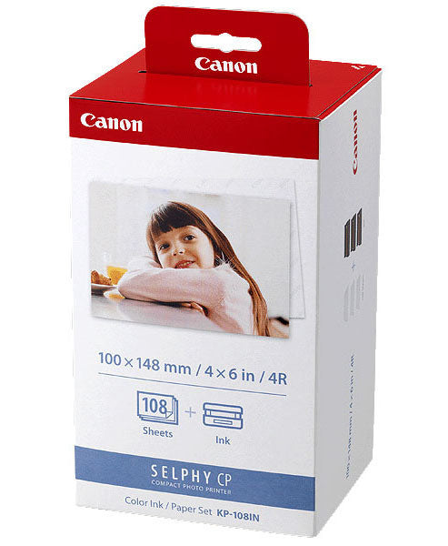 Canon KP108IN Ink & Paper Pack 108 Pages Colour Combo & Paper Pack