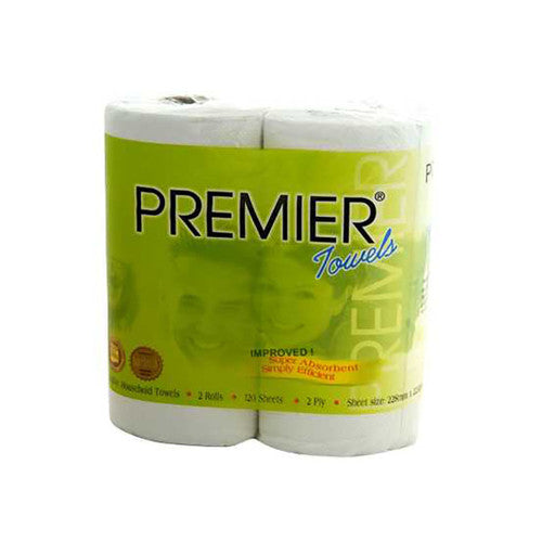 Tru Soft Premier Kitchen Towel 2 Ply Twin Pack Geca Approved 60 Sheets Pack 10
