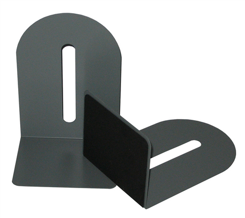 Colby KW-221 Metal Bookend L-Shape 225mm High Grey