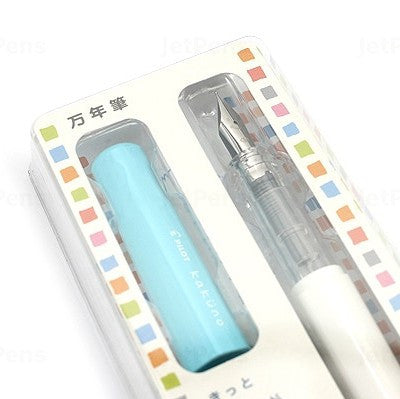 Pilot Kakuno BegreeN Fountain Pen Soft Blue White Barrel Medium Nib