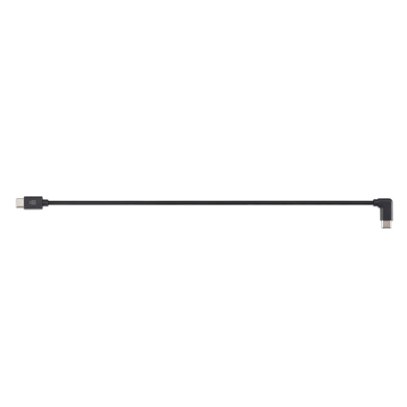 Kensington USB-C Charging Cable shown as a single black cable stretched out at full length with its 90-degree end on the right
