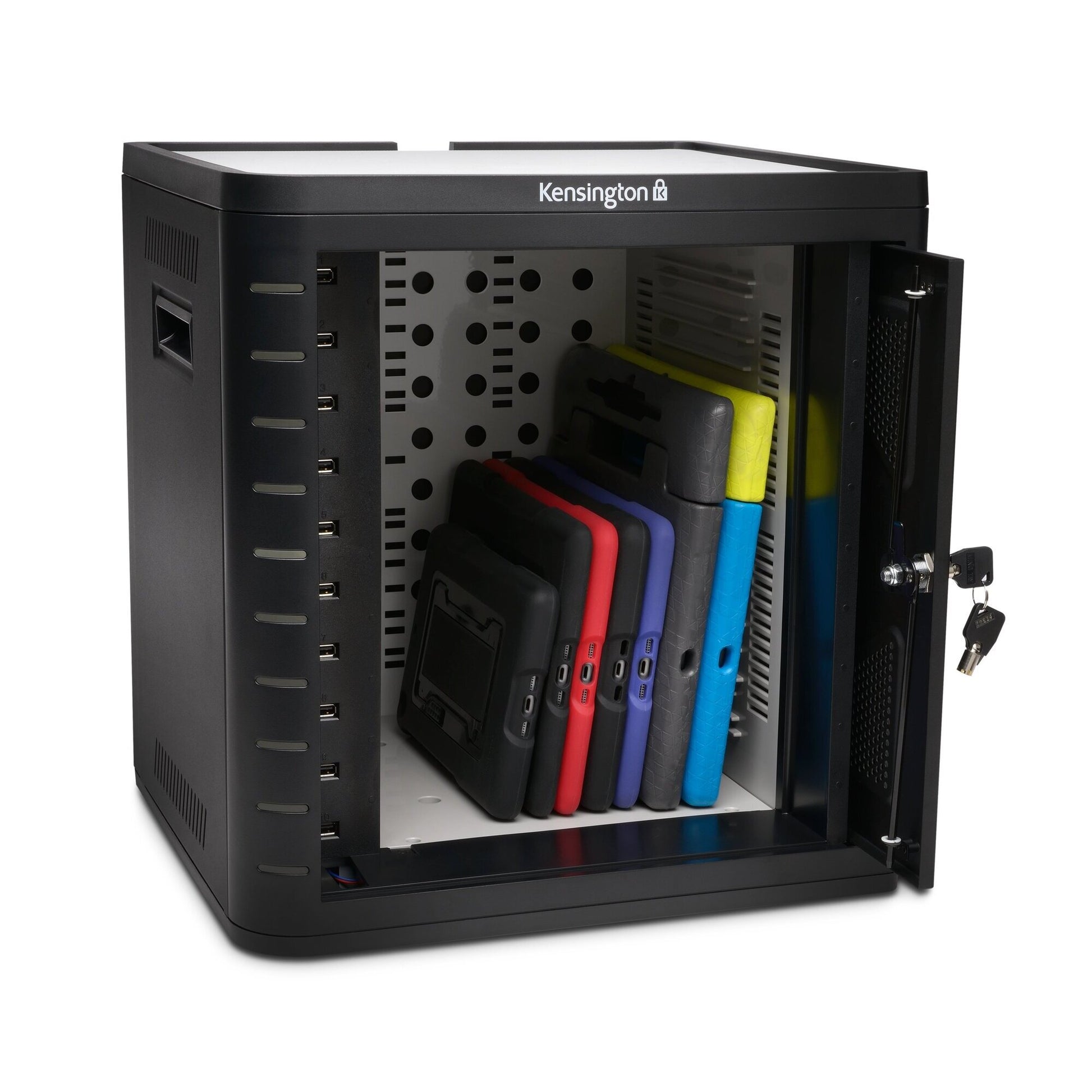 Kensington Charge and Sync Cabinet for 10 Tablets-4