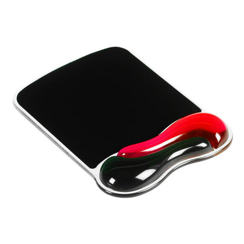 Kensington Duo Gel Mouse Pad with Wrist Rest Red and Smoke - image 1