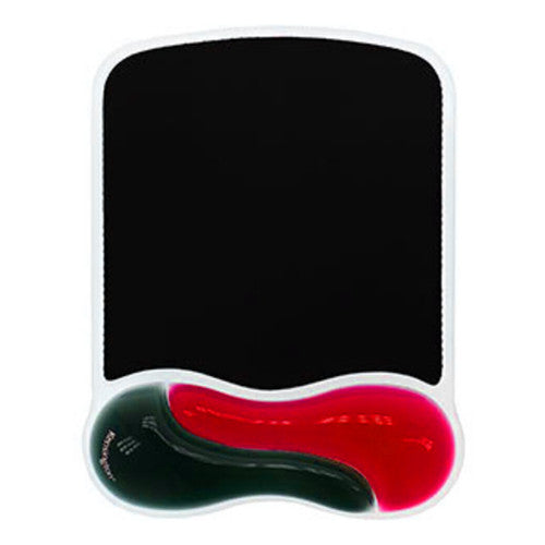 Kensington Duo Gel Mouse Pad with Wrist Rest Red and Smoke - image 2