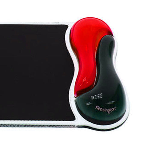 Kensington Duo Gel Mouse Pad with Wrist Rest Red and Smoke - image 4