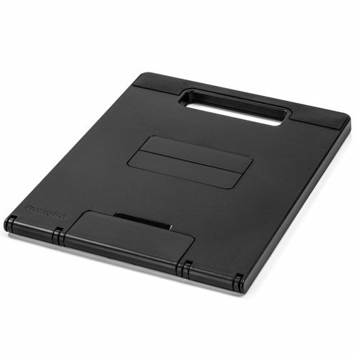 Kensington Easy Riser Go folded flat into a black board with a carry handle