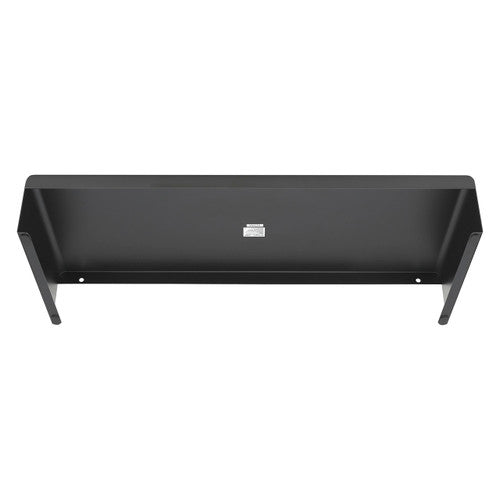 Underside of the Kensington extra wide steel monitor stand showing the folded steel sides