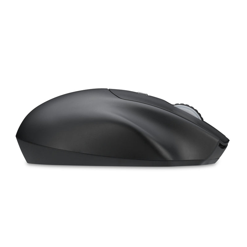 Right side profile of the Kensington MY435 EQ wireless mouse in matte black