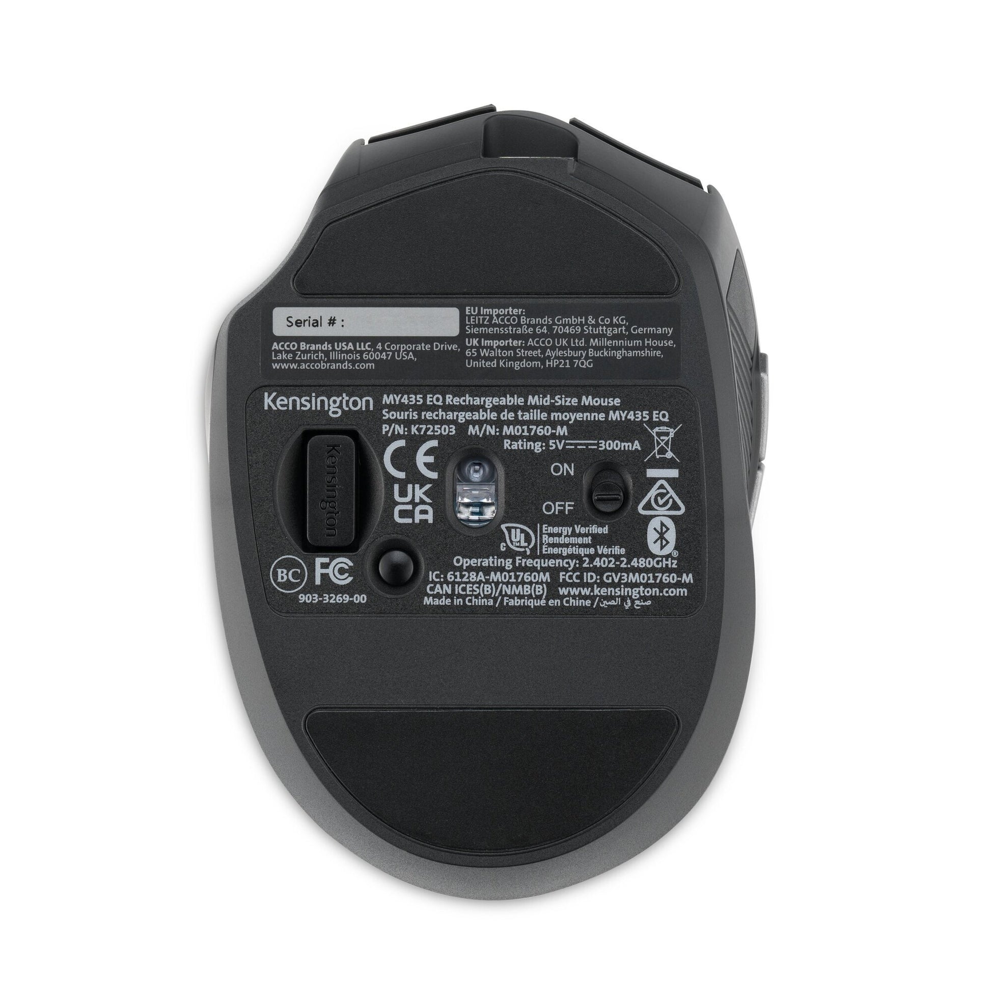 Kensington MY435 EQ Wireless Rechargeable Mouse-3
