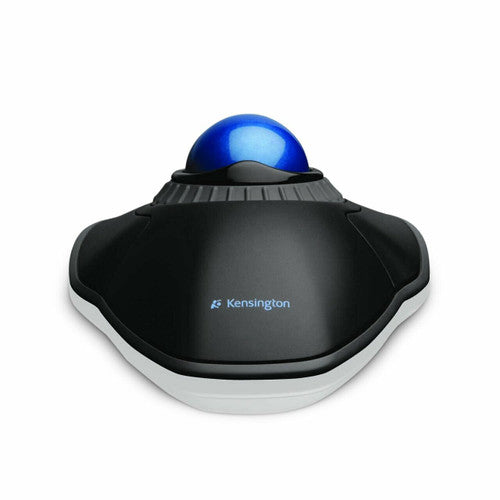 Kensington Orbit Wired Trackball with Scroll Ring Black and Blue