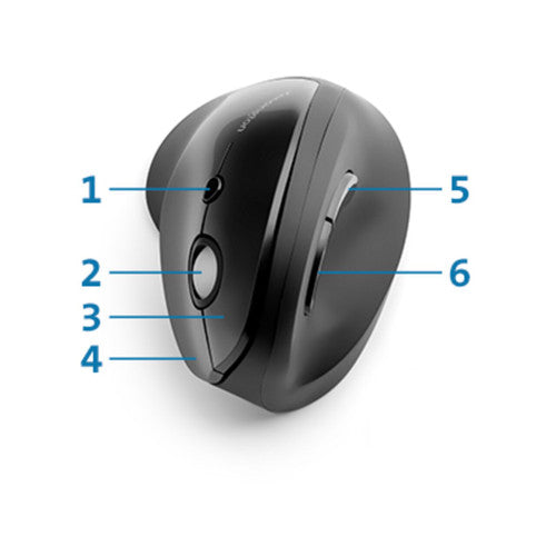 Kensington Pro Fit Ergo Vertical Wireless Mouse Black - image 9