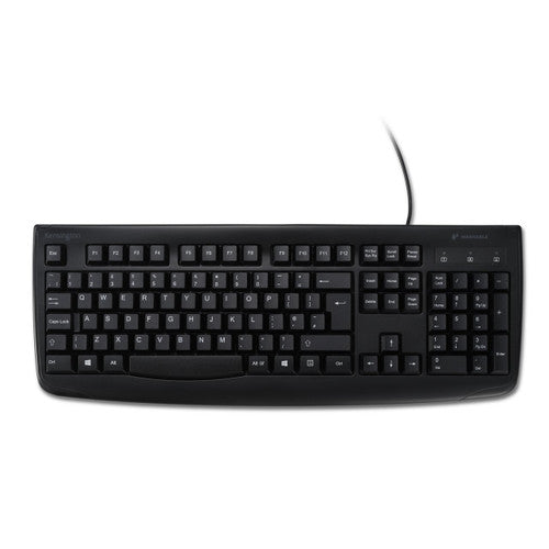 Kensington Pro Fit Washable USB Wired Keyboard Black