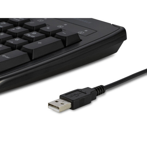 Kensington Pro Fit Washable USB Wired Keyboard Black