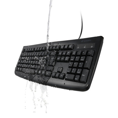 Kensington Pro Fit Washable USB Wired Keyboard Black