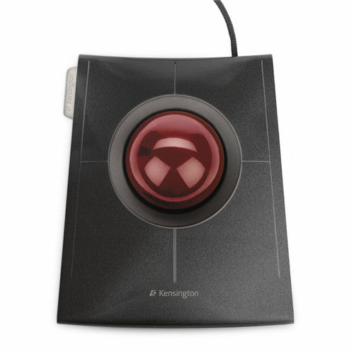 Kensington SlimBlade Wired Trackball Black and Red