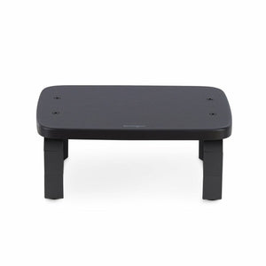 Kensington SmartFit Monitor Stand in black, a rectangular platform standing on four short legs, shown on a white background