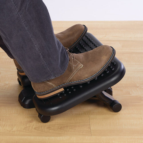 Kensington SoleMassage Exercising Foot Rest Black