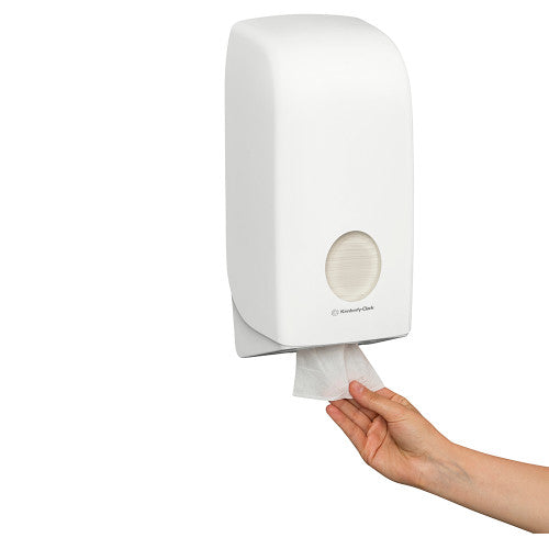 Kimberly Clark Aquarius Single Sheet Toilet Tissue Dispenser White - image 4