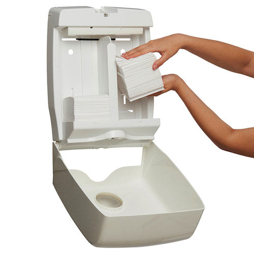 Kimberly Clark Aquarius Single Sheet Toilet Tissue Twin Dispenser White