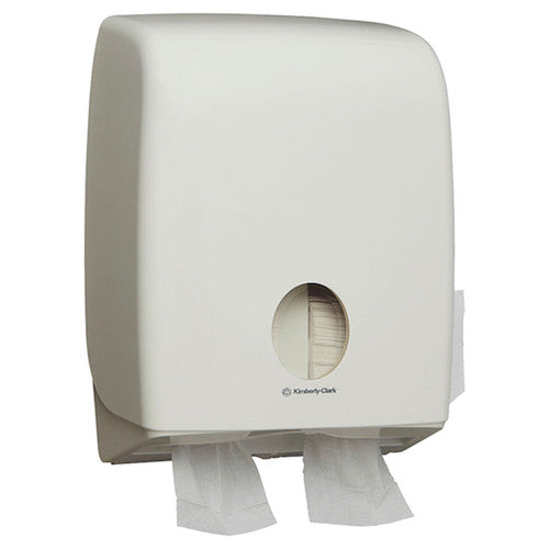 Kimberly Clark Aquarius Single Sheet Toilet Tissue Twin Dispenser White