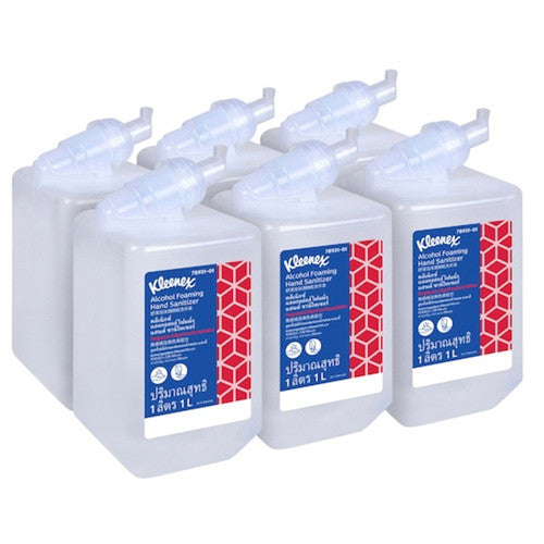Kleenex 78931 Alcohol Foam Hand Sanitiser Clear 1000ml Cartridge Case of 6