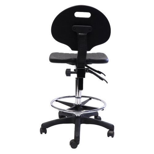 Rapidline Laboratory Drafting Stool 965-1185mm Height Black