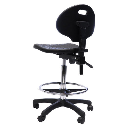 Rapidline Laboratory Drafting Stool 965-1185mm Height Black