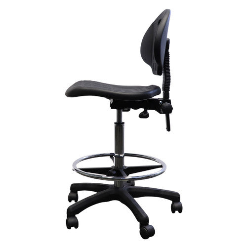 Rapidline Laboratory Drafting Stool 965-1185mm Height Black