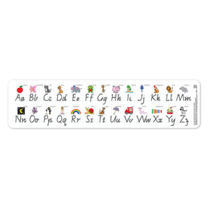 Learning Can Be Fun Alphabet Desk Strips Modern Cursive Script Pack of 30
