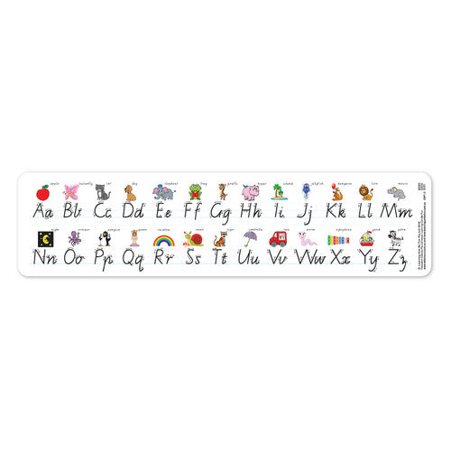 Learning Can Be Fun Alphabet Desk Strips Modern Cursive Script Pack of 30