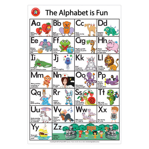 Learning Can Be Fun Alphabet Is Fun Poster