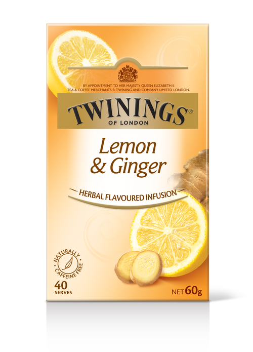 Twinings Lemon & Ginger Tea 4 x 40 Bags