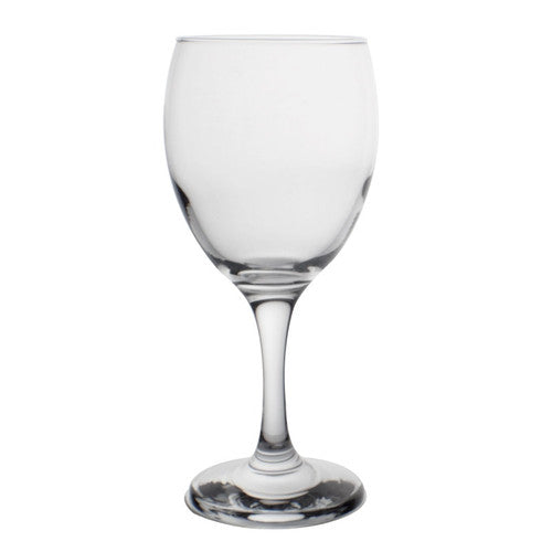 LAV Empire Wine Glass 245ml - clear glass, 168mm tall, side view