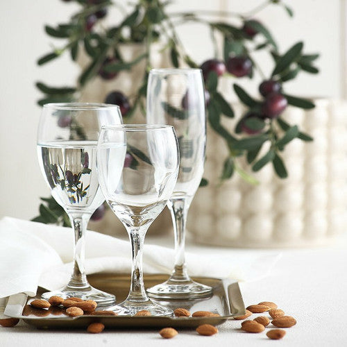 LAV Empire Wine Glass 245ml displayed in an office boardroom setting