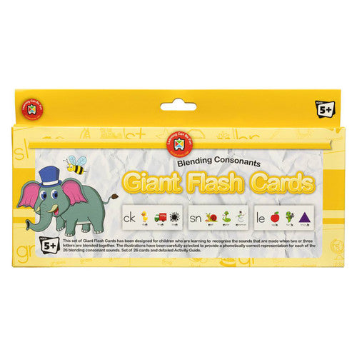 Learning Can Be Fun Giant Flash Cards Blending Consonants