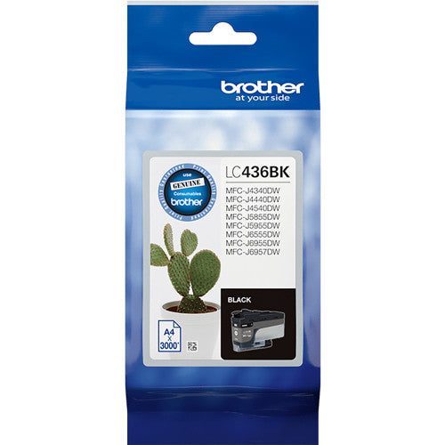 Brother LC436BK Inkvestment Ink Cartridge 3000 Pages Black