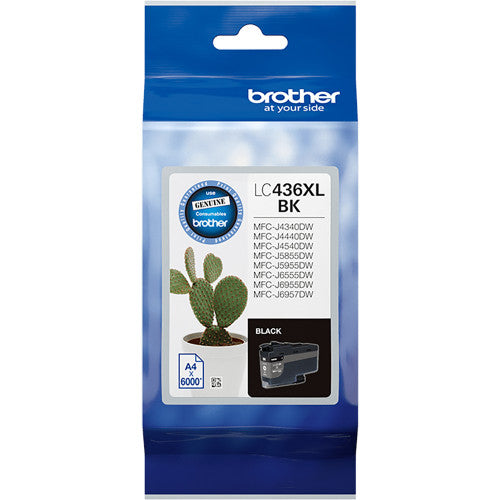 Brother LC436XLBK Inkvestment Ink Cartridge 6000 Pages Black
