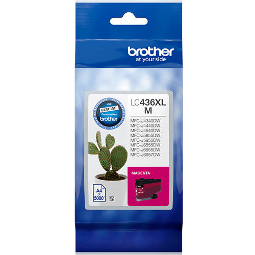 Brother LC436XLM Inkvestment Ink Cartridge 5000 Pages Magenta