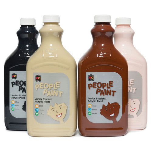 Educational Colours People Paint Junior Student Acrylic Paint 2L Flesh Tone Ebony