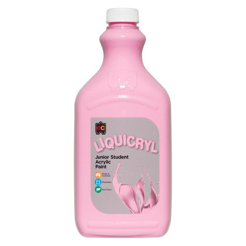 Educational Colours Liquicryl Junior Student Acrylic Paint 2L Pink